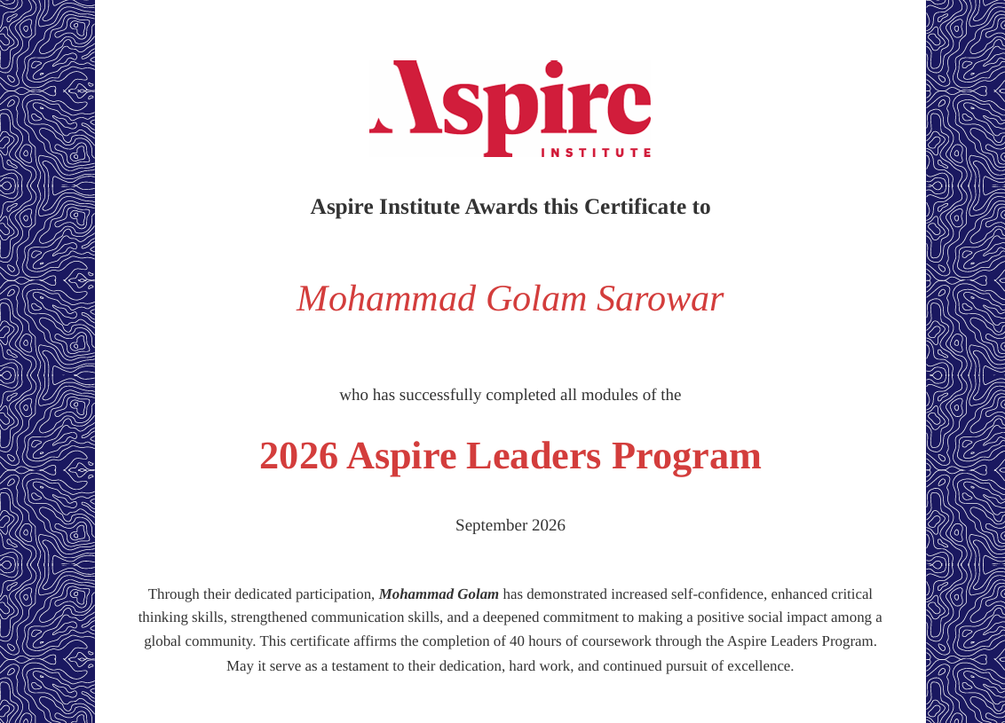 2026 Aspire Leaders Program